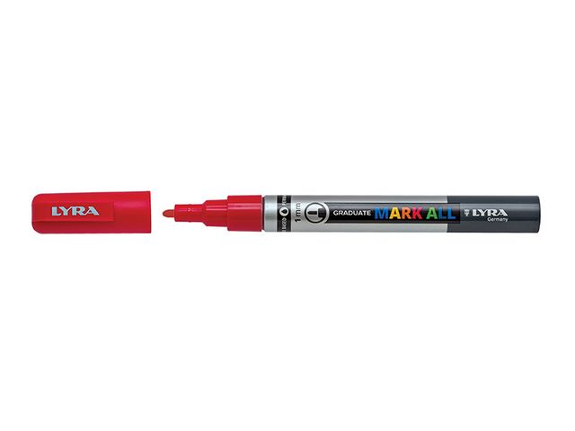 Obrázek produktu Popisovač akrylový Graduate Mark All 1 mm, červený