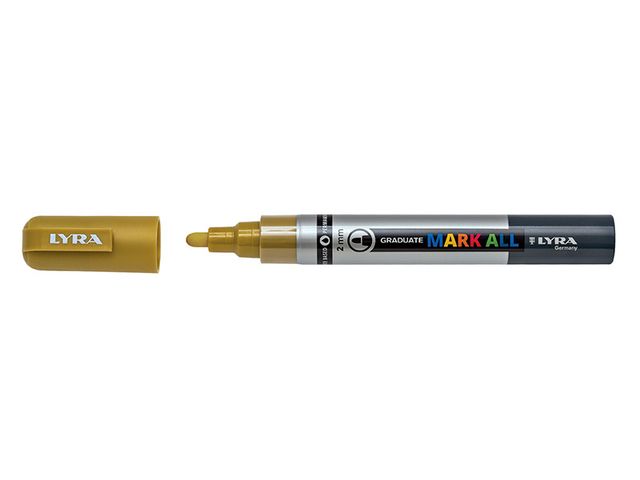 Obrázek produktu Popisovač akrylový Graduate Mark All 2 mm, zlatý