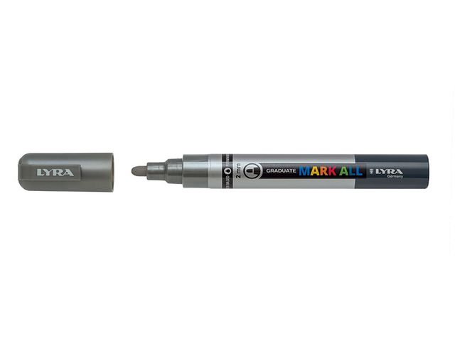 Obrázek produktu Popisovač akrylový Graduate Mark All 2 mm, stříbrný