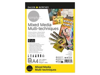 Blok A4 - pro různé techniky MultiMedia SIMPLY