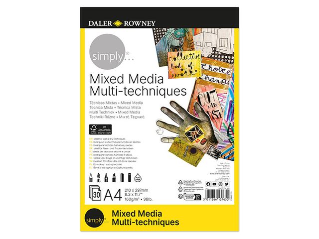 Obrázek produktu Blok A4 - pro různé techniky MultiMedia SIMPLY