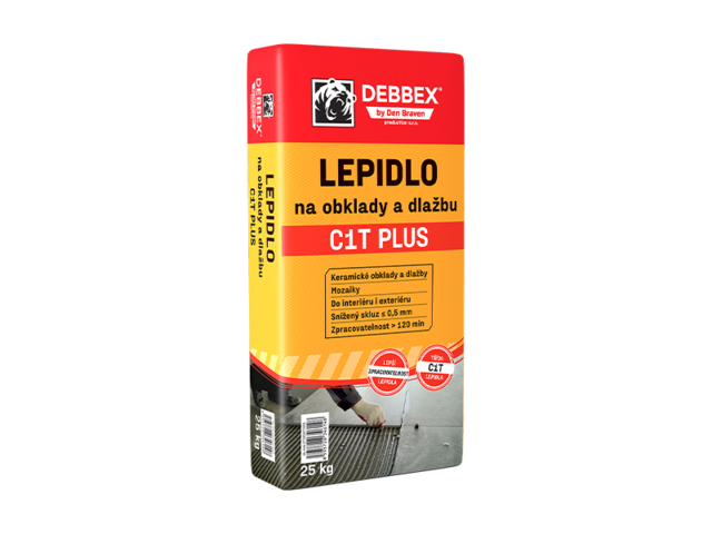 Obrázek produktu Lepidlo na obklady a dlažbu C1T PLUS 25kg