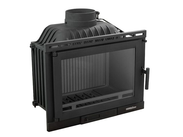 Obrázek produktu Vložka litinová NORDFLAM Etna, černá, s klapkou, 13kW