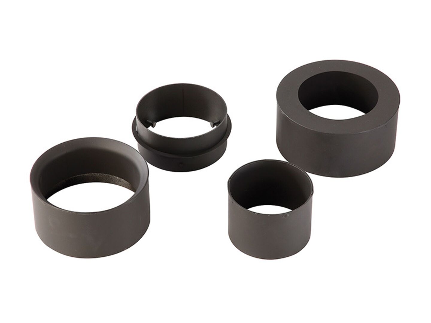Redukce komínová (komín/kamna) Ø130/100mm, tl.1,5mm, černá