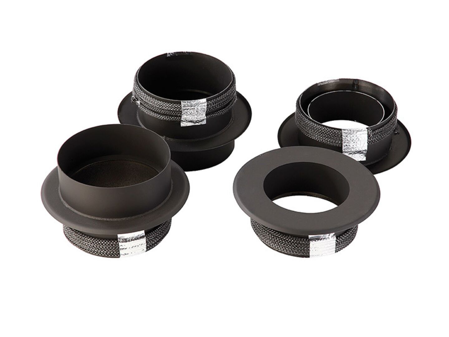 Redukce s řůžicí pro keram. komíny (komín/kamna) Ø200/200mm, tl.1,5mm, s těs.šn.