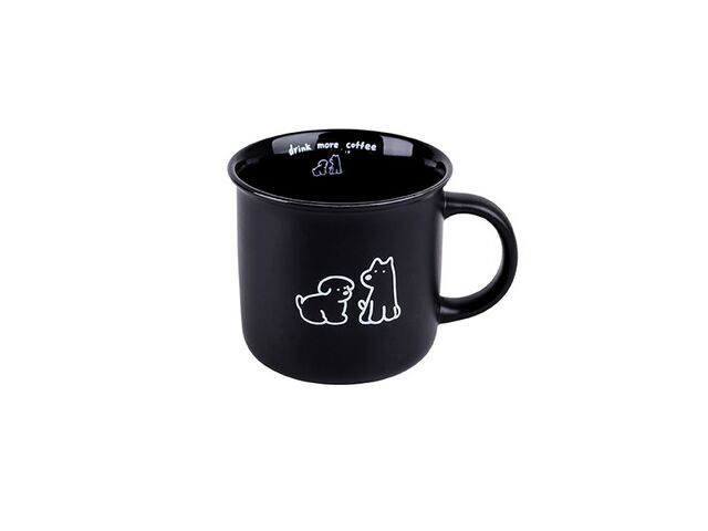 Obrázek produktu Hrnek keramický černý 380 ml, PEJSEK