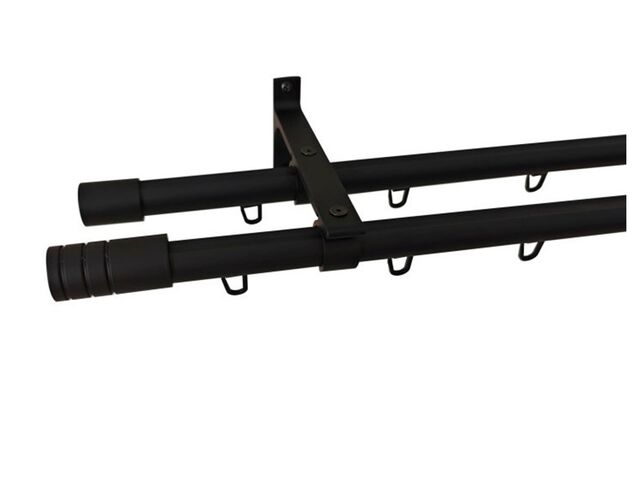 Obrázek produktu Souprava záclonová dvojitá DELTA 19/240 cm, černá