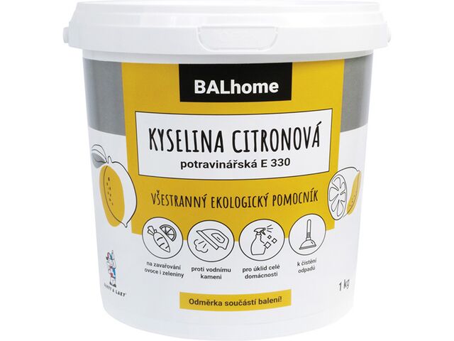 Obrázek produktu Kyselina citrónová potravinářská BALHOME, 1 kg