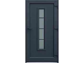 Dveře vchodové plastové Tenerife, antracit, pravé, 98x208cm