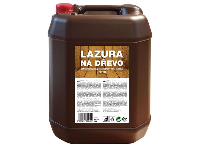Obrázek produktu Lazura na dřevo ořech 10l