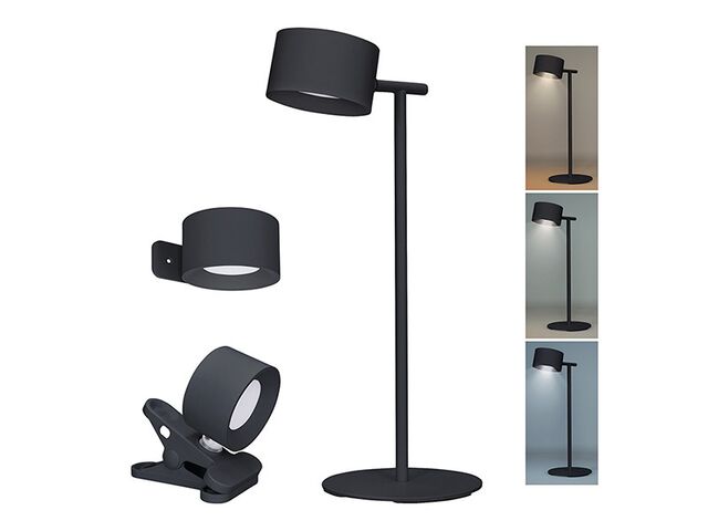 Obrázek produktu Lampička LED 3v1 nabíjecí, 280lm, změna CCT, stmívání, černá