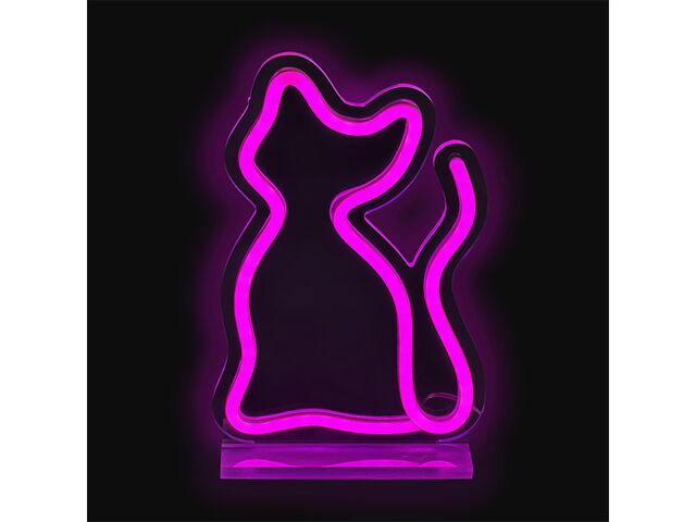 Obrázek produktu Lampa stolní Neon LED Kočka
