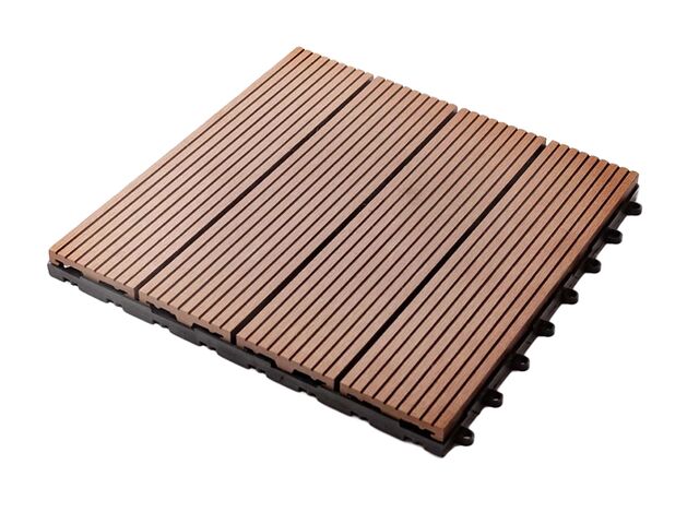 Obrázek produktu Dlaždice terasová WPC Guttadeck, oak brown, 23x300x300mm