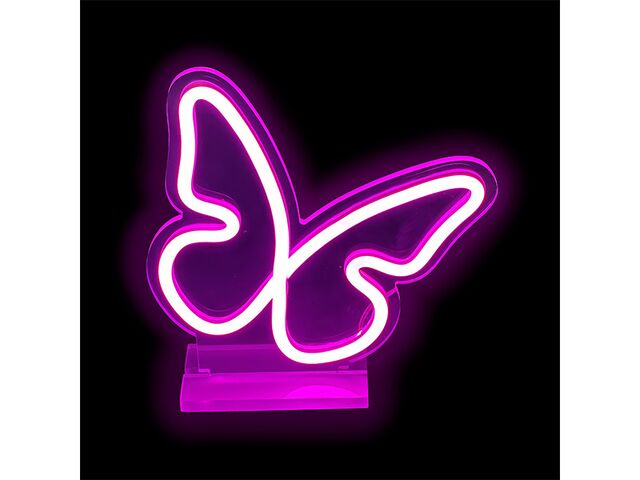 Obrázek produktu Lampa stolní Neon LED Motýl