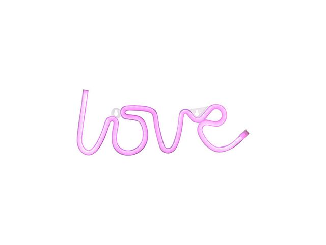 Obrázek produktu Svítidlo nástěnné Neon LED Love USB 7W růžová