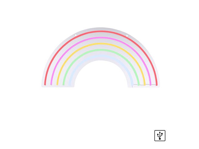 Obrázek produktu Svítidlo nástěnné Neon LED Duha USB 8,5W vícebarevné