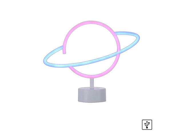 Obrázek produktu Lampa stolní Neon LED Saturn USB 1W vícebarevný