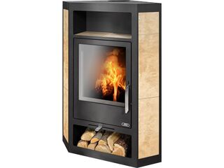 Kamna krbová ABX Lahti II, keramika/černá, 8kW