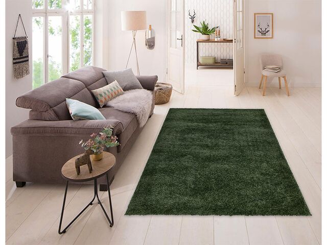 Obrázek produktu Kusový koberec Puffy Shaggy, khaki zelený BI55, 80x150