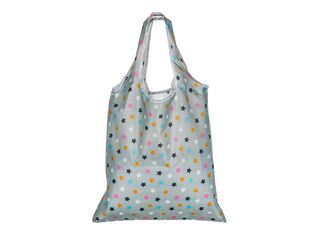 Taška nákupní skládací PU 59x37 cm, dekor hvězdičky