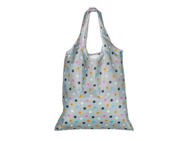 Obrázek produktu Taška nákupní skládací PU 59x37 cm, dekor hvězdičky