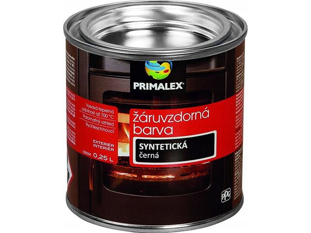Obrázek produktu Primalex barva žáruvzdorná černá 0,25l