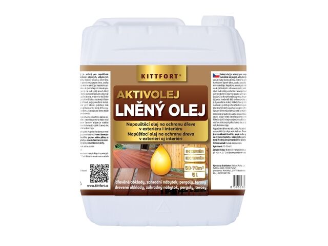Obrázek produktu Lněný olej Aktivolej, napoštěcí 5 L