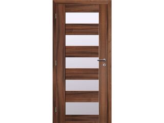 Dveře rámové Türen 40 prosklené ořech fólie, 80L