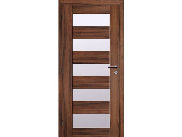 Obrázek produktu Dveře rámové Türen 40 prosklené ořech fólie, 80L