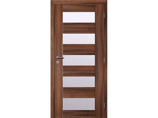 Dveře rámové Türen 40 prosklené ořech fólie, 80P