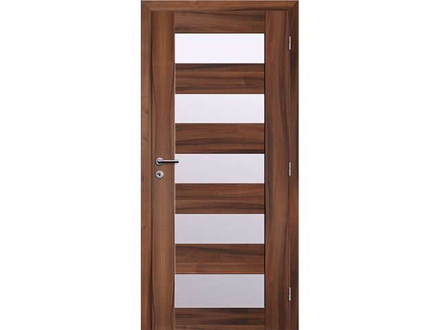 Obrázek produktu Dveře rámové Türen 40 prosklené ořech fólie, 80P