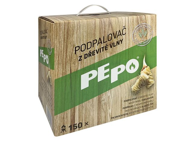 Obrázek produktu PE-PO podpalovač z dřevité vlny 150 ks