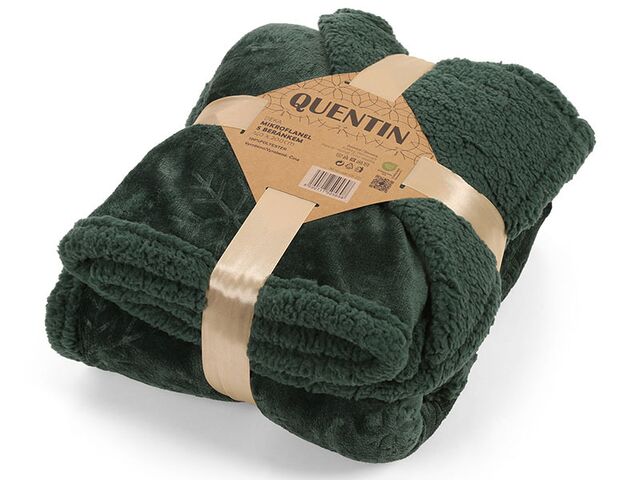 Obrázek produktu Deka embosovaná+beránek 140x200 cm, zelená