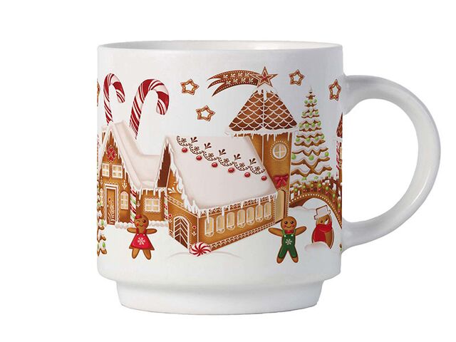 Obrázek produktu Hrnek keramický, perníková vesnička, 270 ml