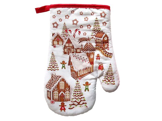Obrázek produktu Chňapka kuchyňská perníková vesnička 19x27 cm