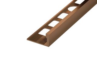 Lišta L AL elox bronz - 2,5 m