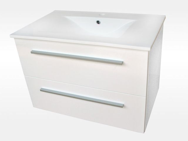 Obrázek produktu Koupelnová skříňka s umyvadlem Treviso - bílý lak
