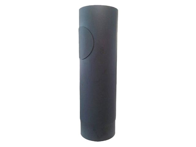 Obrázek produktu Roura kouřová silnostěnná s čistícím otvorem, černá Ø 130 mm