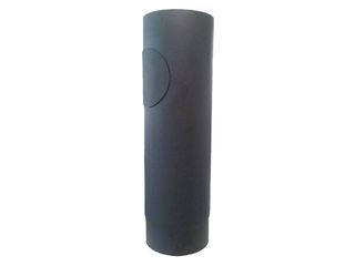 Roura kouřová silnostěnná s čistícím otvorem, černá Ø 120 mm