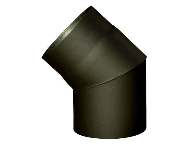 Obrázek produktu Koleno kouřové silnostěnné, černé 45°