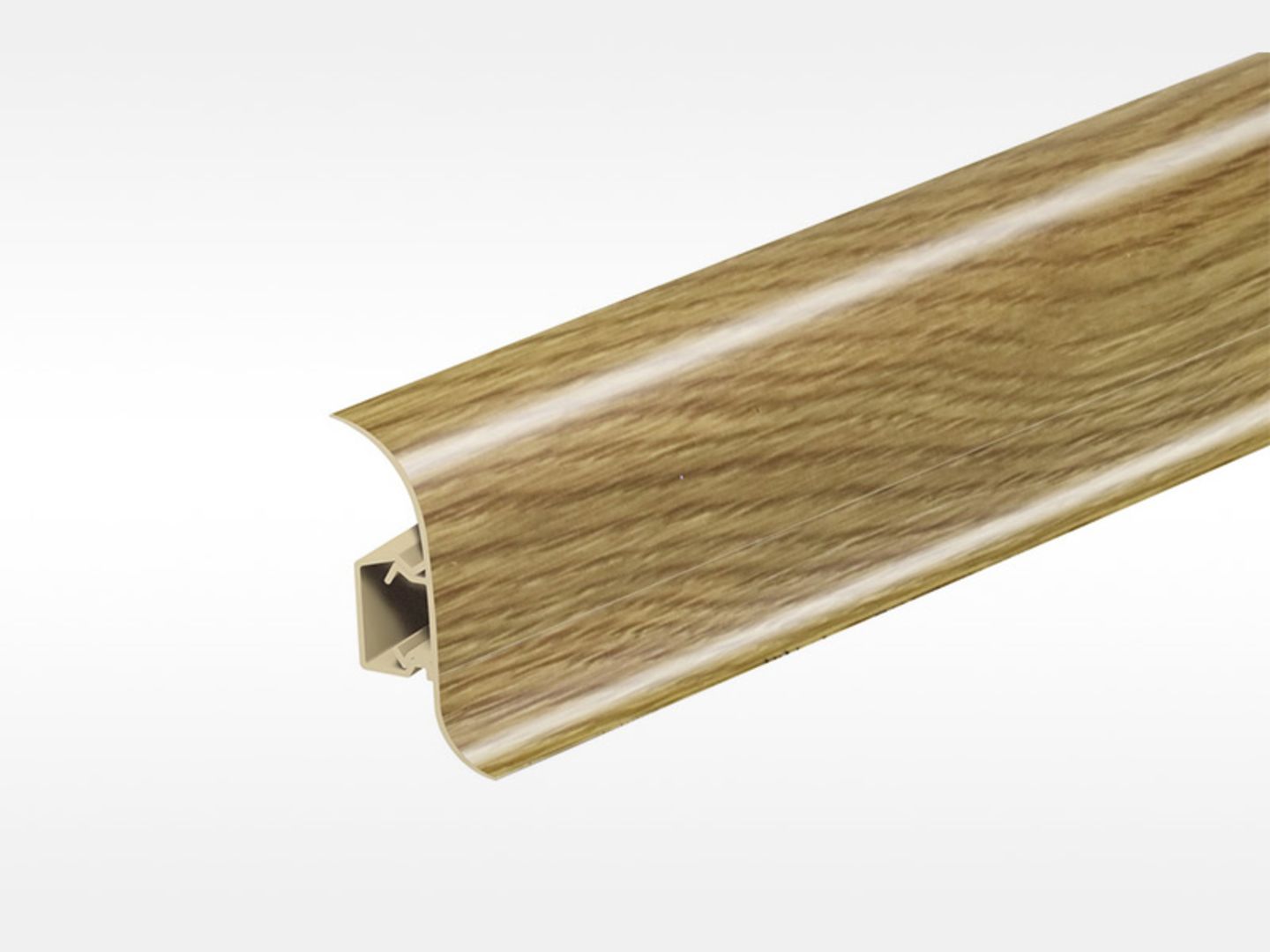 Lišta podlahová NG56, PVC Dub tmavý, 20x56x2500mm