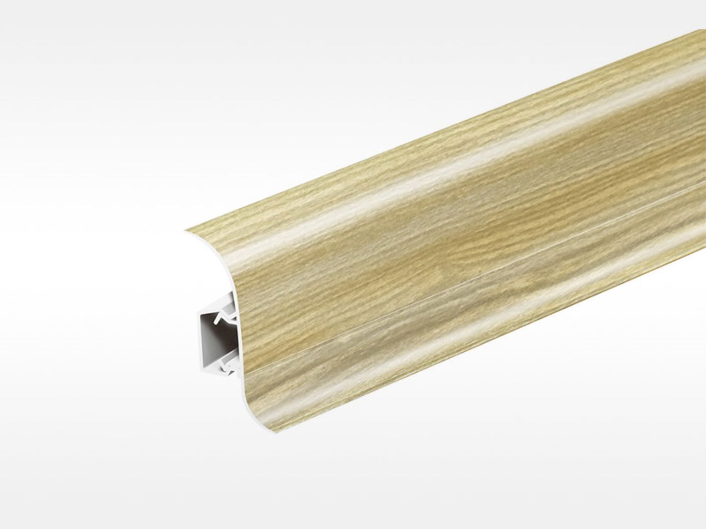 Lišta podlahová NG56, PVC Popelavě pastelový, 20x56x2500mm