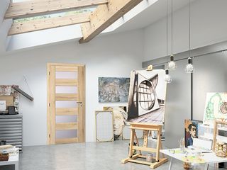 Obrázek 1 produktu Interiérové dveře SOLODOOR rámové Türen 40 prosklené, dub sonoma