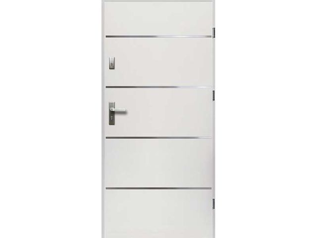 Obrázek produktu Dveře vchodové ocelové MINERVA, bílé