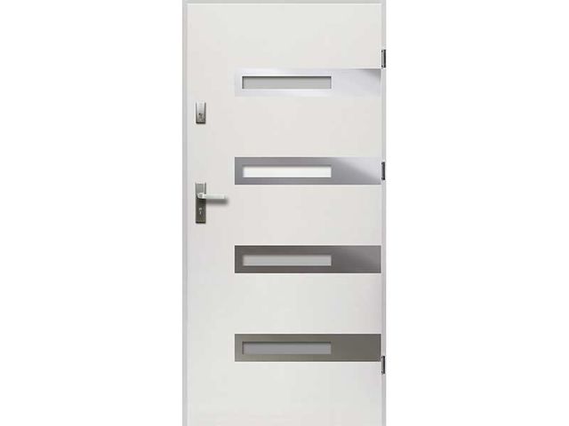 Obrázek produktu Dveře vchodové ocelové RHEIA, bílé