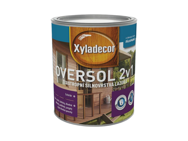 Obrázek produktu Lazura na dřevo Xyladecor Oversol 2,5 l - mix odstínů