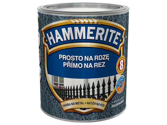 Obrázek produktu Hammerite přímo na rez kladívkový černý 0,7 l