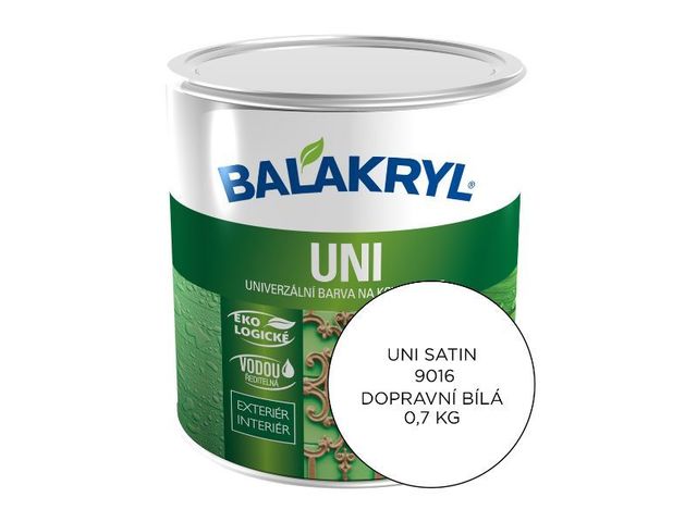 Obrázek produktu Balakryl UNI SAT RAL 9016 dopravní bílá (0,7kg)