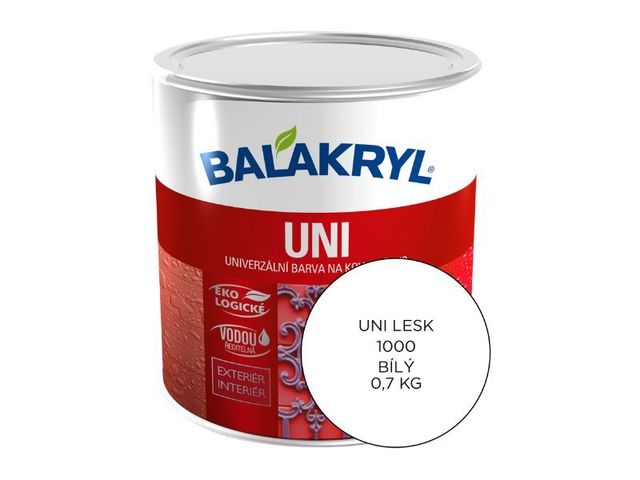 Obrázek produktu Balakryl UNI LESK 1000 bílý (0,7kg)