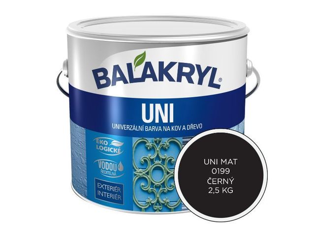 Obrázek produktu Balakryl UNI MAT 0199 černý (2,5kg)